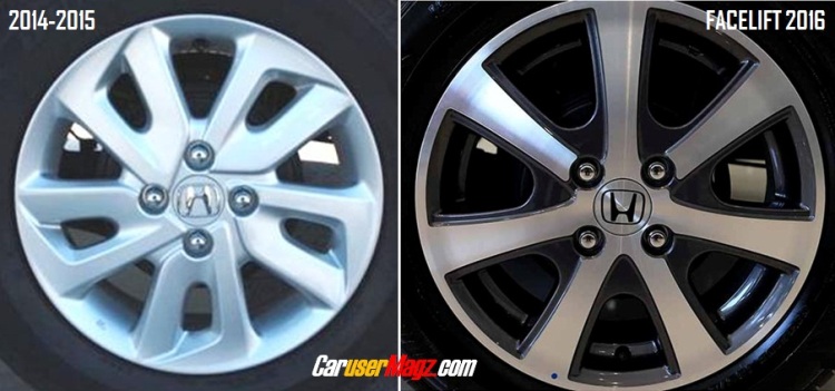 velg - alloy wheel mobilio 2016 vs mobilio 2014-2015