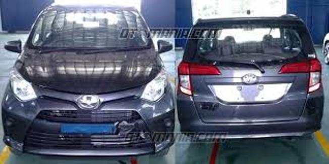Toyota Cayla - Tampak Depan dan Belakang