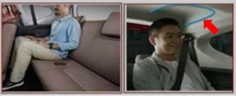 Kabin baris ketiga Cayla - Buble Head Lining