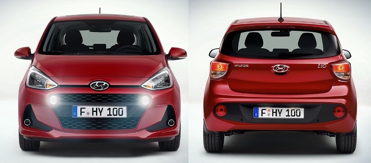 Hyundai- Grand i10 2017 - tampak depan belakang