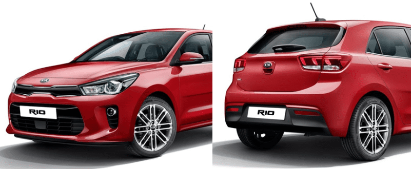 KIA Rio 2017 Generasi-4 - Tampak Depan dan Belakang