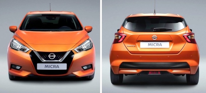 Nissan March 2017 Generasi Baru - tampak depan belakang