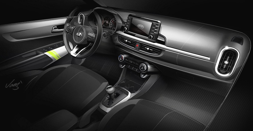 KIA Picanto 2017 official teaser interior