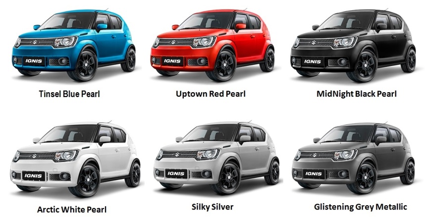 Pilihan Warna Suzuki Ignis Indonesia