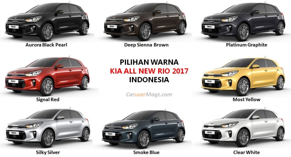 Pilihan Warna KIA Rio 2017