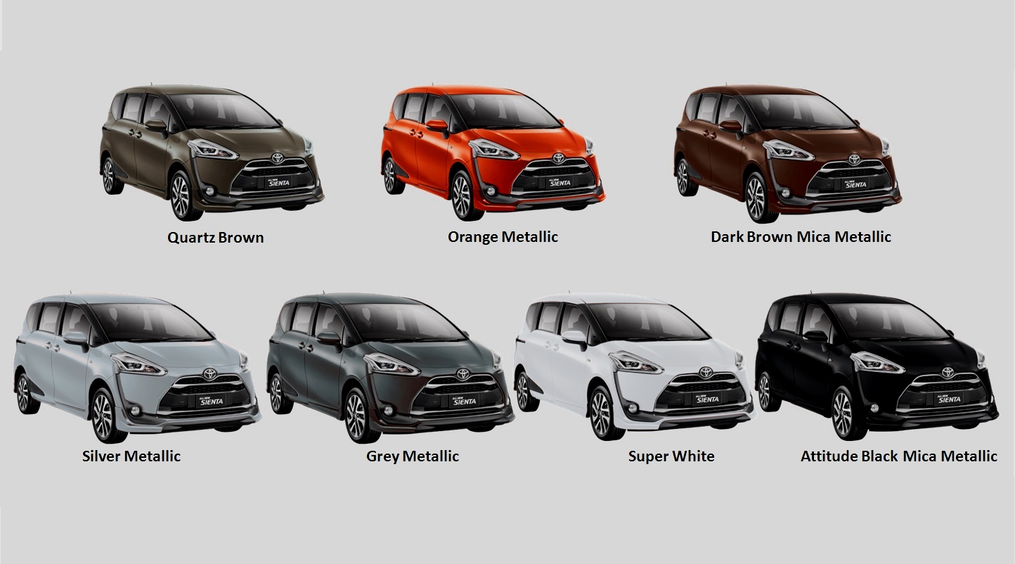 Pilihan warna Toyota Sienta Indonesia