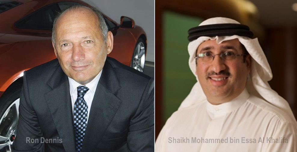 Ron Dennis dan Shaikh Al Khalifa - McLaren