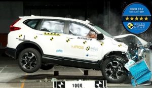Honda CR-V Turbo Raih 5-Bintang pada Uji Tabrak Asean NCAP 2017