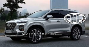 Hyundai Santa Fe Generasi Baru direka Berwajah Kona, Ini Penampakannya!