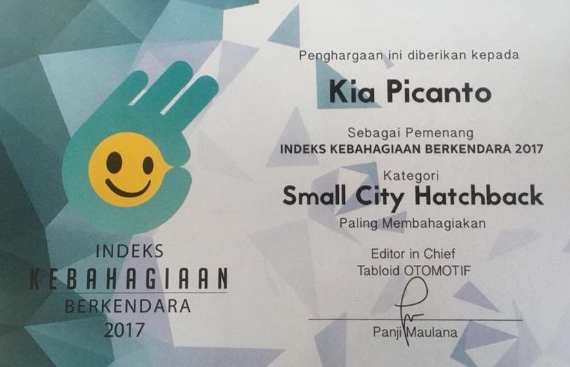Picanto small hatchback paling membahagiakan di Index kebahagiaan berkendara