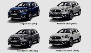 Pilihan Warna Suzuki SX4 S-Cross Facelift Indonesia