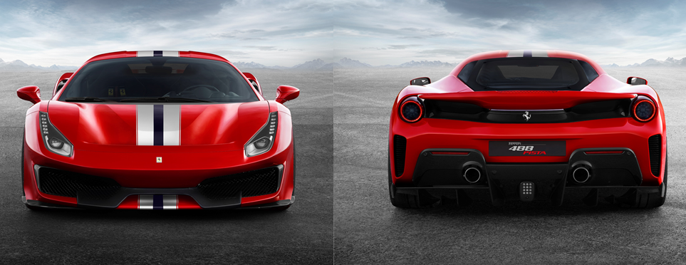 Tampang Ferrari 488 Pista Front - Back