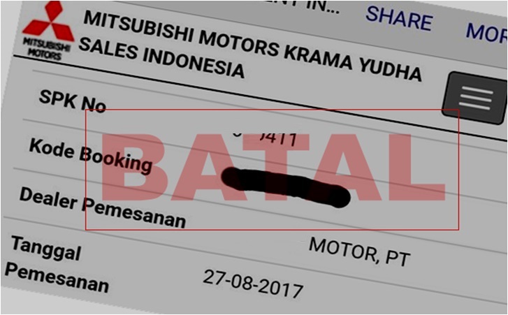 inden xpander makin lama, konsumen Cancel SPK