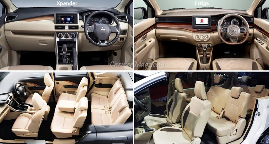 Interior Xpander vs Ertiga 2018