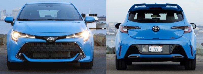 Toyota Corolla Hatchback 2019 - Front Back Looks