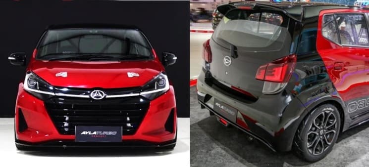 Daihatsu Ayla Turbo 2018 - front - Rear