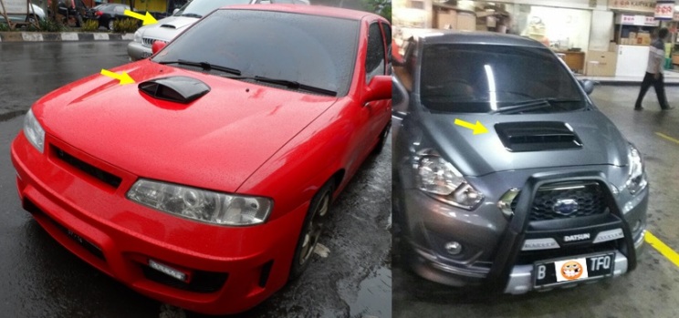 Kekonyolan Modifikasi Mobil orang Indonesia - Air Intake Palsu