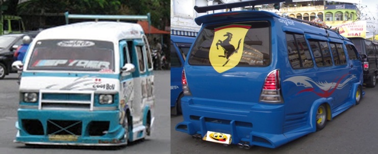 Kekonyolan Modifikasi Mobil orang Indonesia - Wing Spoiler Angkot