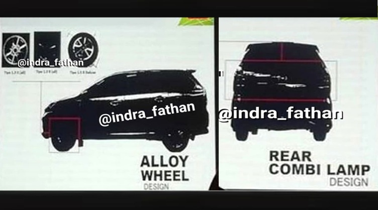 Bocoran Bentuk Avanza Xenia 2019 - Tampak Samping dan Belakang