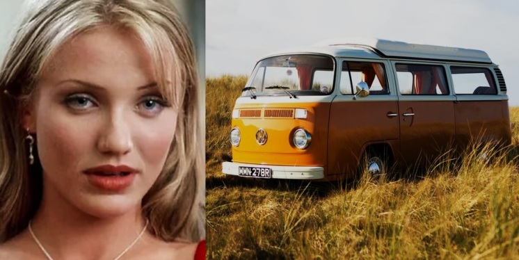 Cameron Diaz First Car - VW Camper Van