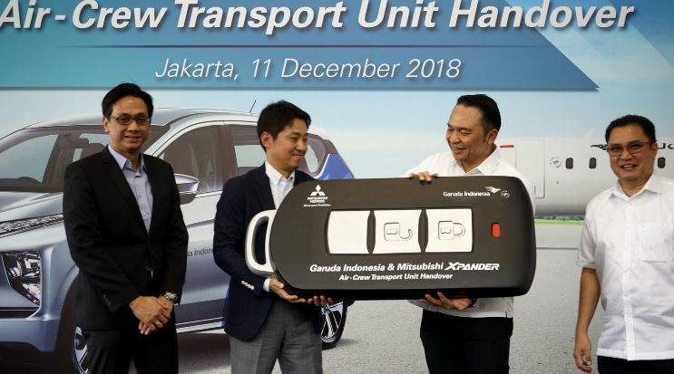 Serah Terima Mitsubishi Xpander Mobil Operasional Garuda Indonesia