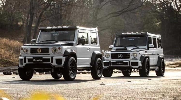 Modifikasi Suzuki Jimny Mirip Mercedes Benz G-Class