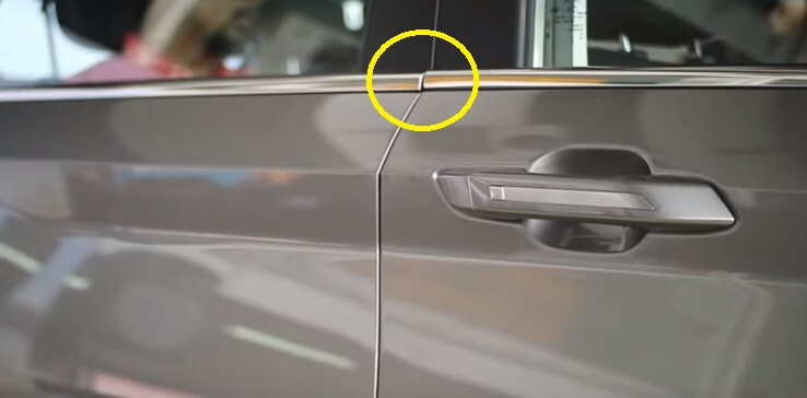 Build Quality Eksterior 
Wuling Almaz - Jarak antar bagian yang tidak konsisten