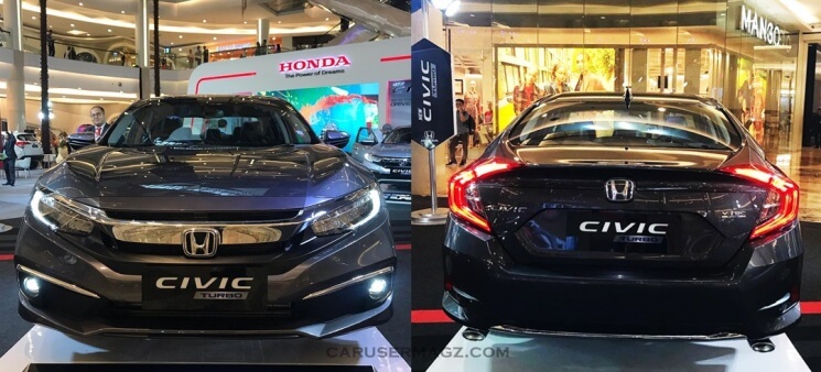 Honda Civic Turbo 2019 Facelift - Tampak Depan Belakang