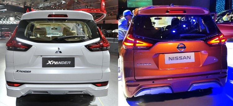 Perbedaan Livina vs Xpander  2019 - Beda Belakang