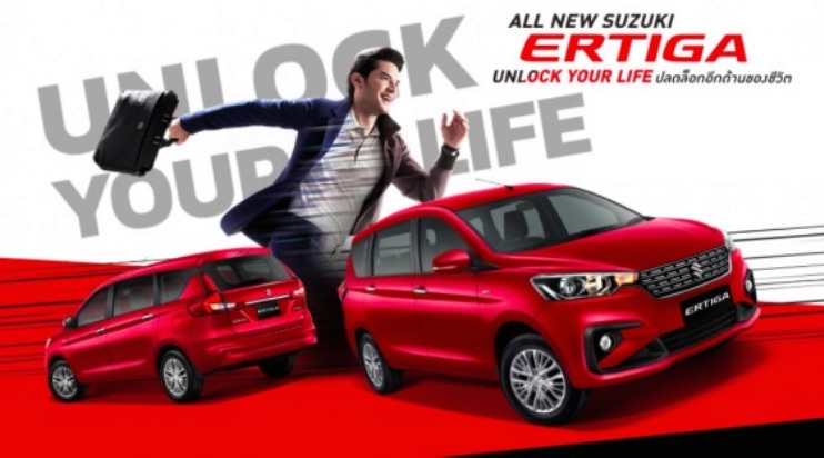 Interior Suzuki Ertiga Thailand Generasi kedua full hitam