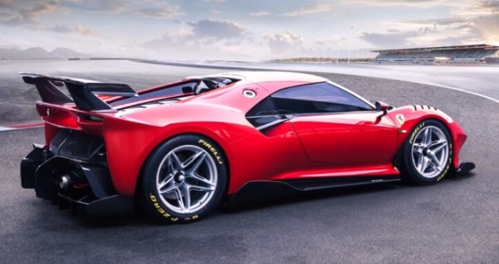 Ferrari P80C - Eksterior Samping Belakang