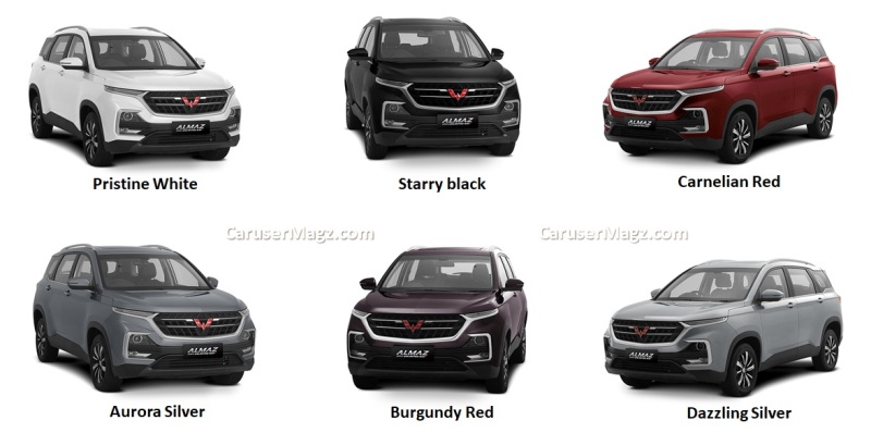 Pilihan Warna Wuling Almaz 2019 - Indonesia