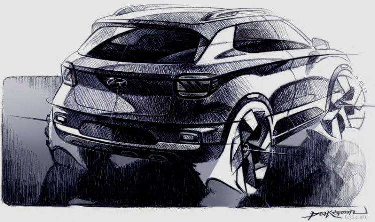 Hyundai Venue SUV - Teaser Eksterior - Rear