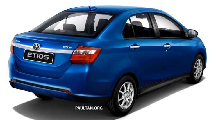 Toyota Etios Gen-2 Sedan - Tampak Belakang