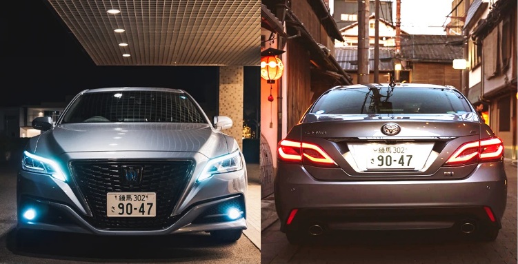 Toyota Crown 2.5 HV G-Executive - Mobil Menteri Tampak Depan dan Belakang