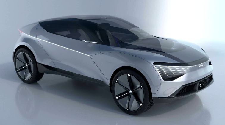 KIA Futuron Concept - Konsep SUV Listrik Tampak depan