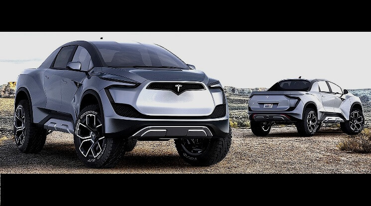 Tesla Cybertruck Electric Pickup - Elon Musk