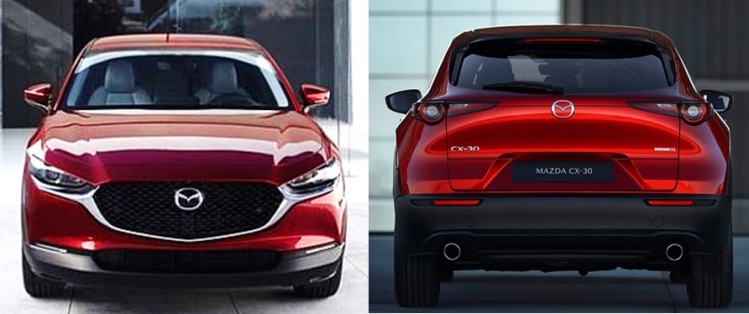 Mazda CX-30 Indonesia - Tampak depan belakang