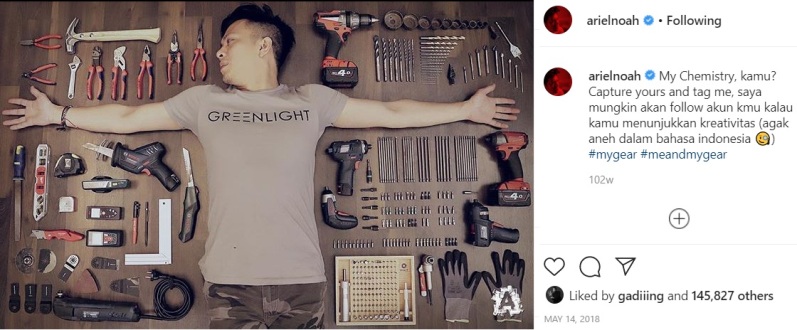 Ariel Noah Menunjukkan koleksi Tools untuk oprek motor kesayangan