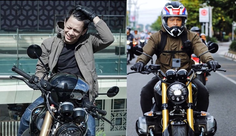 Ariel Noah di atas moge BMW R Nine T
