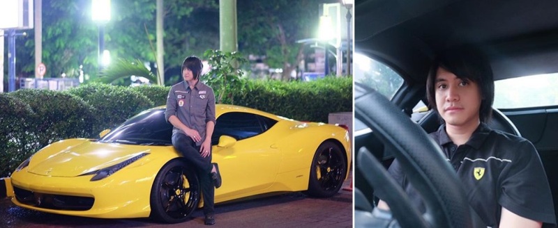 Kevin Aprilio dengan Ferrari F430