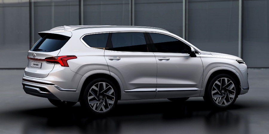 Hyundai Santa Fe 2021 facelift - Samping Belakang