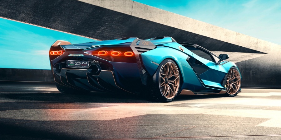 Lamborghini Sian Roadster - Rear Look