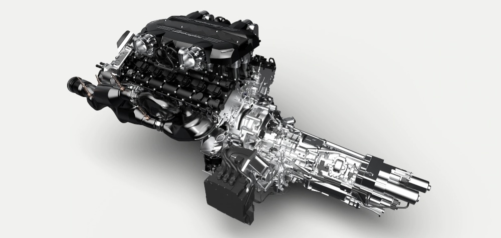 Lamborghini Sian Roadster - engine
