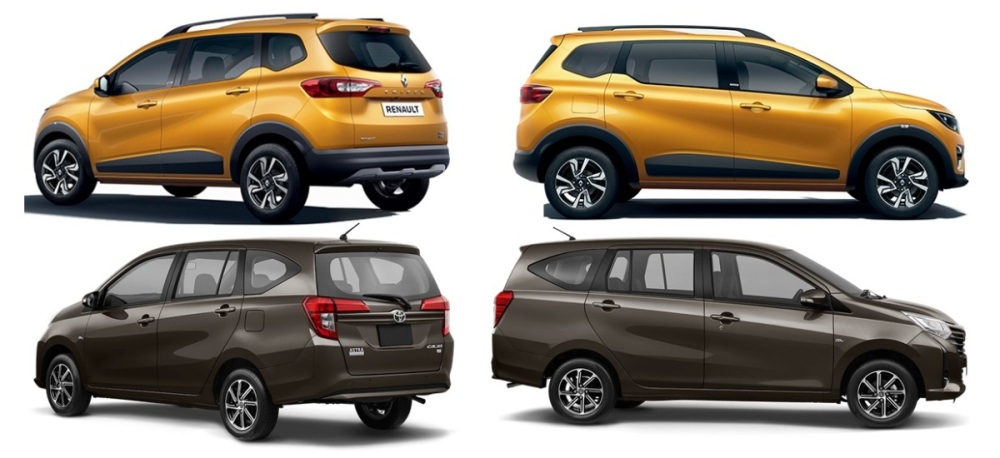 Penampakan Eksterior Triber dan Calya