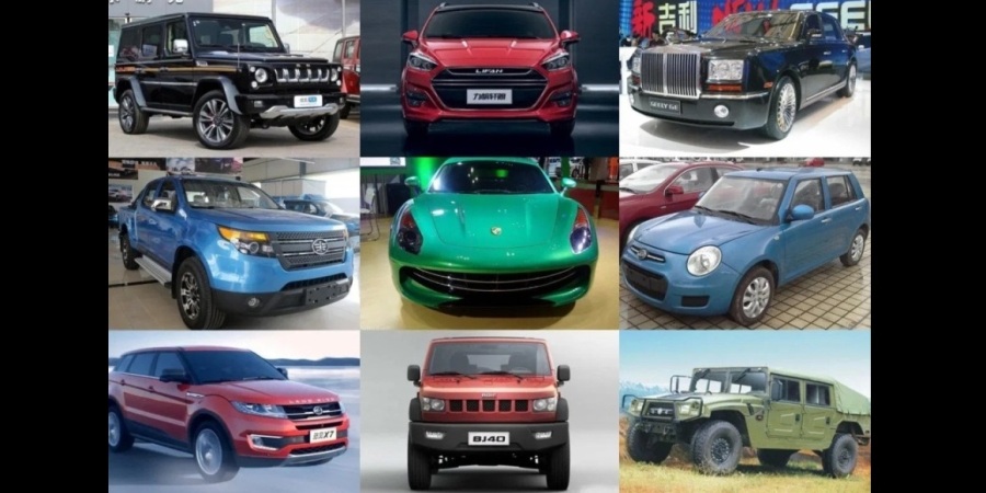 Mobil-mobil tiruan dari China