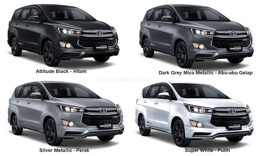 Pilihan Warna Innova TRD Sportivo Limited 2020