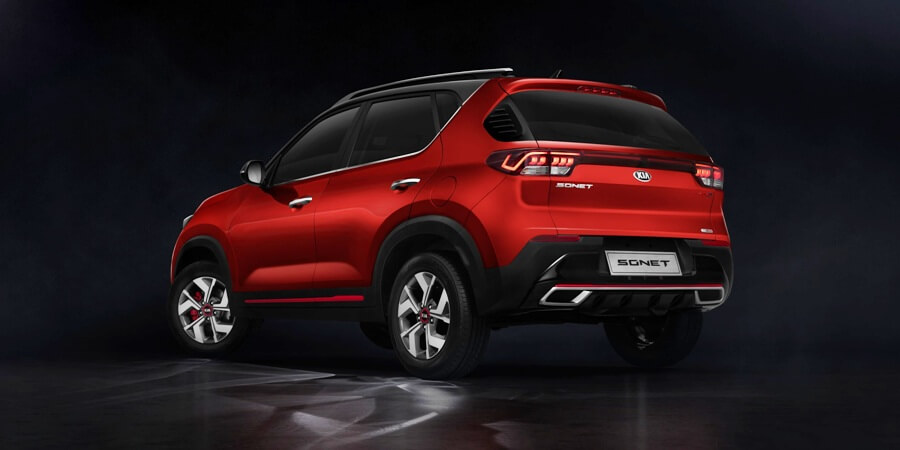 Kia Sonet Tampak Belakang