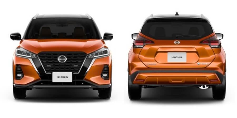 Nissan Kicks - Tampak Depan dan Belakang