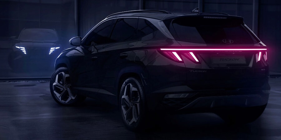 Teaser Hyundai Tucson Gen-4 - Tampak Belakang